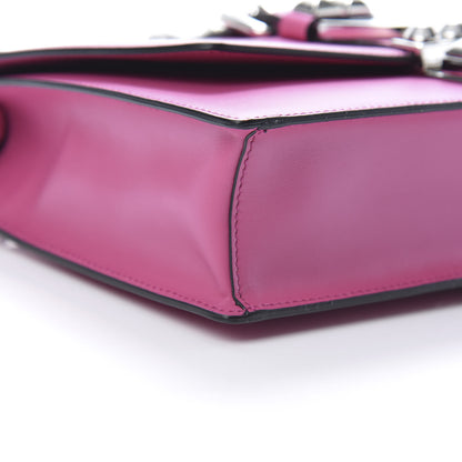 Prada Saffiano City Calfskin Studded Small Elektra Shoulder Bag Fuxia 8 of 10