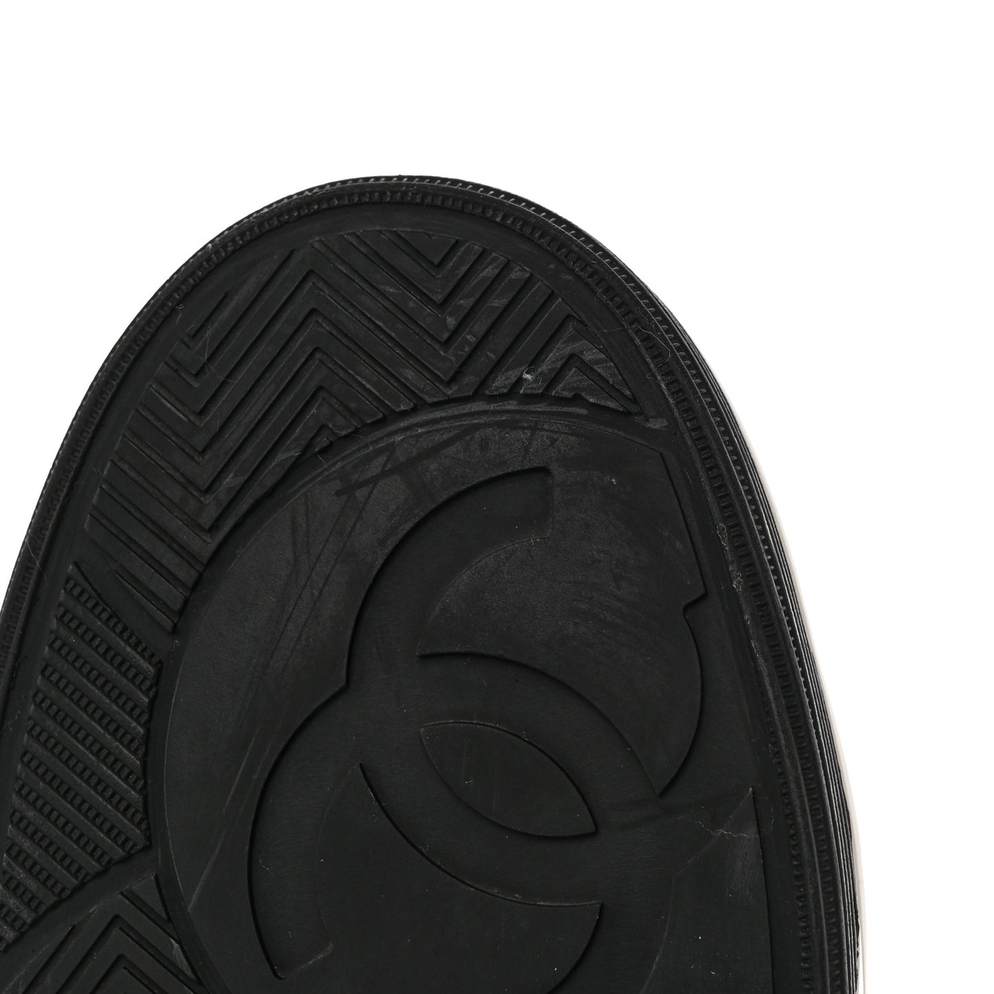 Calfskin Womens Logo Sneakers 39 Black White