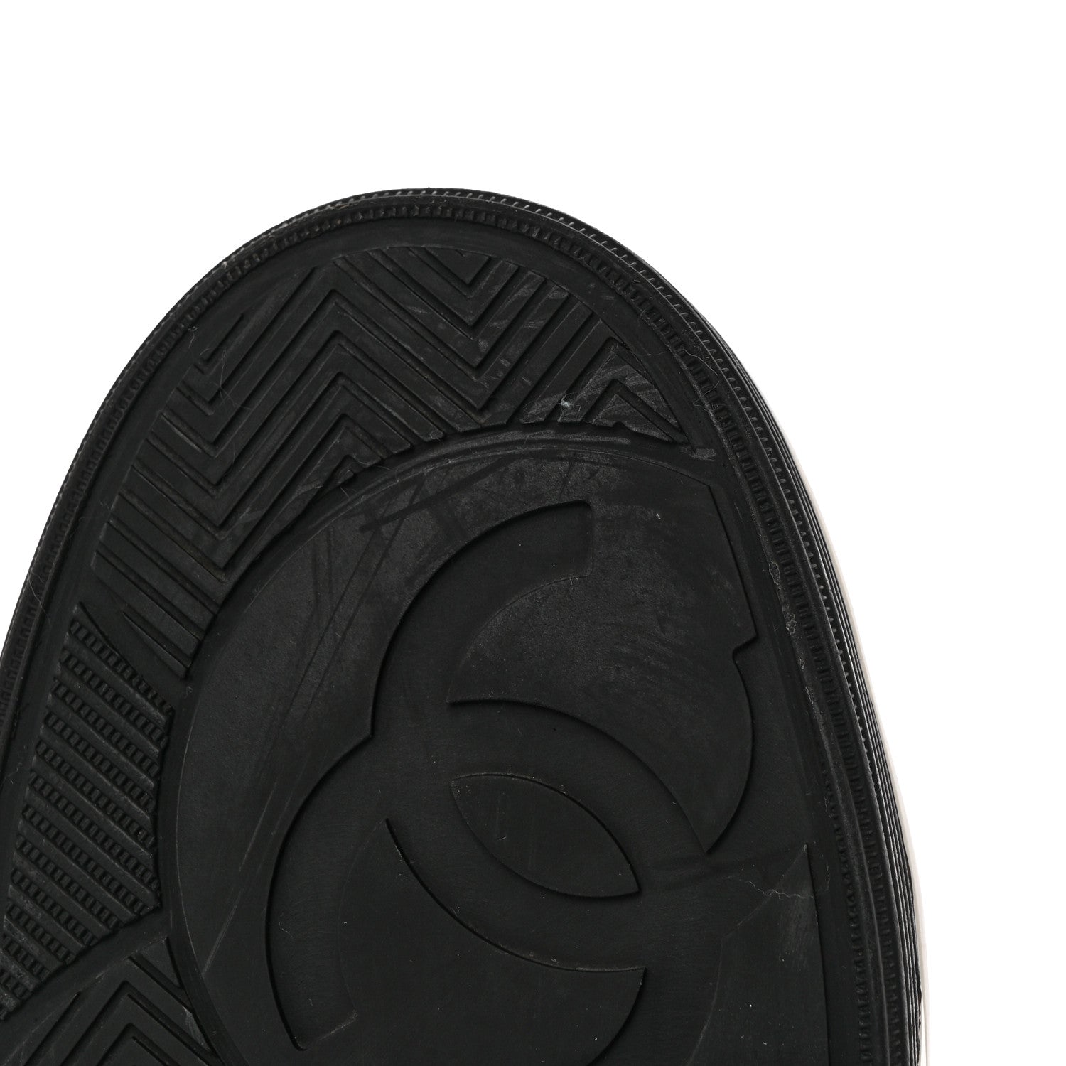 Chanel Calfskin Womens Logo Sneakers 39 Black White 10 of 11
