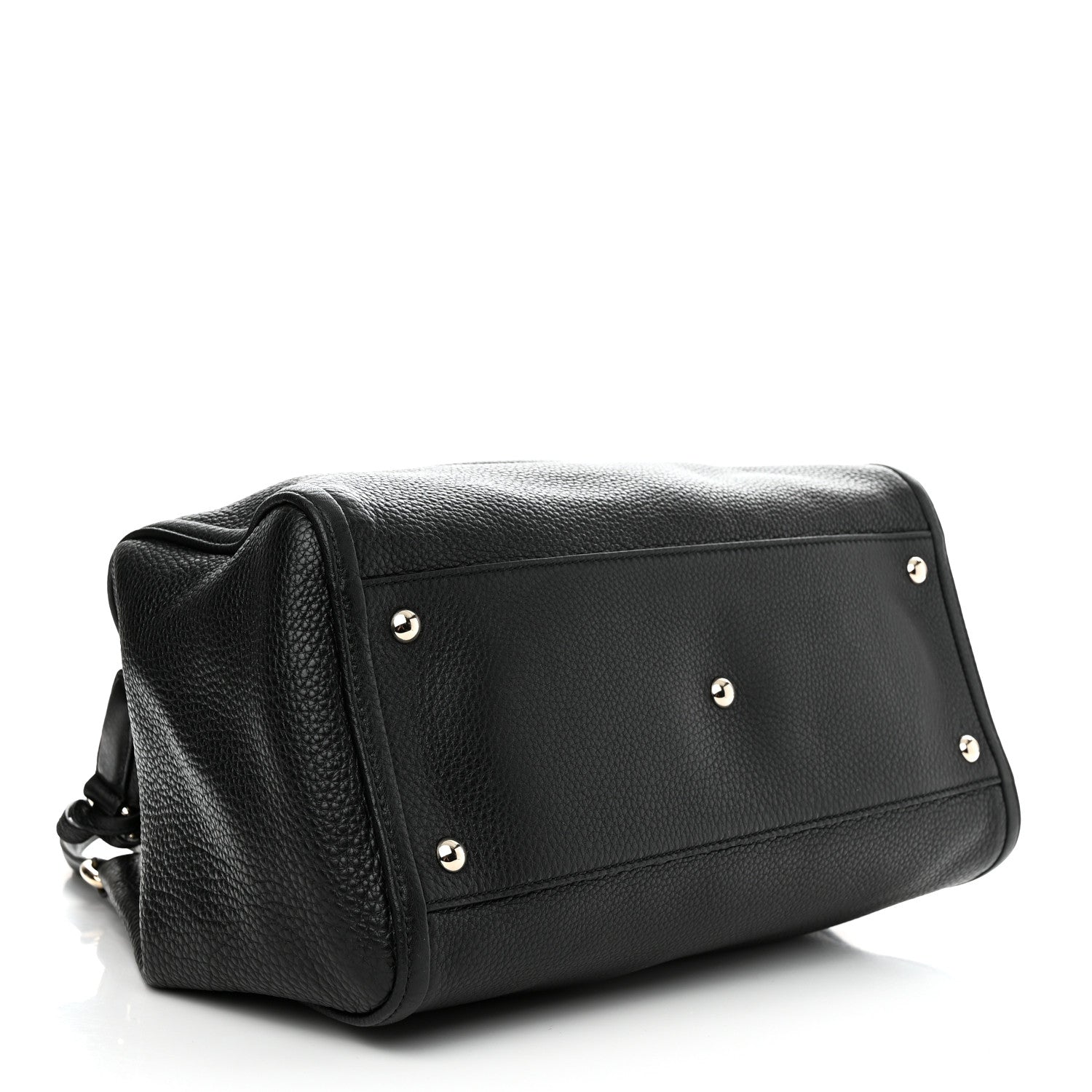 Gucci Pebbled Calfskin Medium Soho Shoulder Bag Black 4 of 10