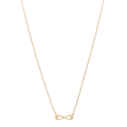Tiffany 18K Yellow Gold Infinity Pendant Necklace 1 of 6