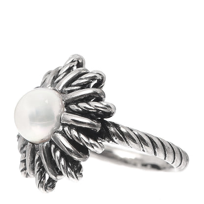 David Yurman Sterling Silver Pearl Starburst Ring 49 5 3 of 5