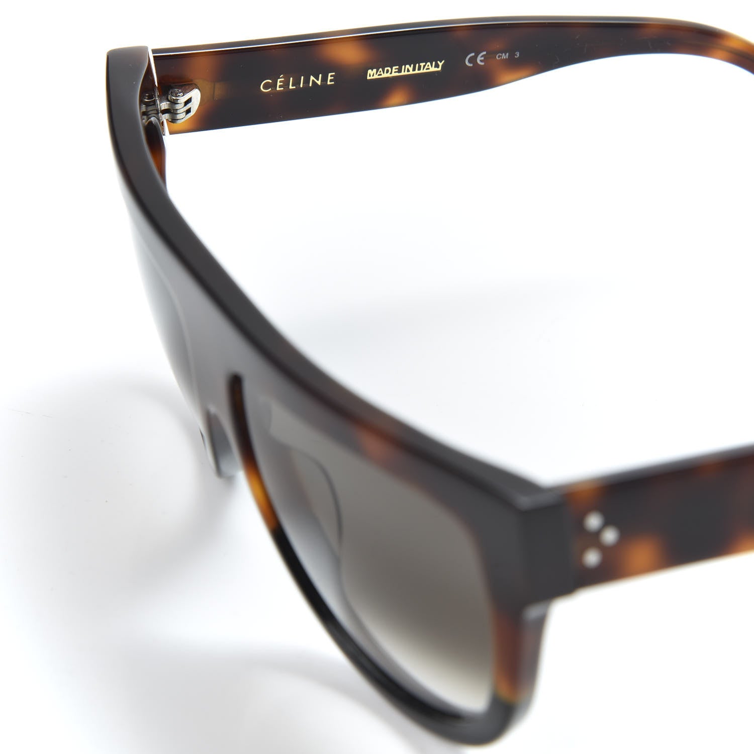 Celine Shadow Sunglasses CL 41026/S Havana Black 5 of 7