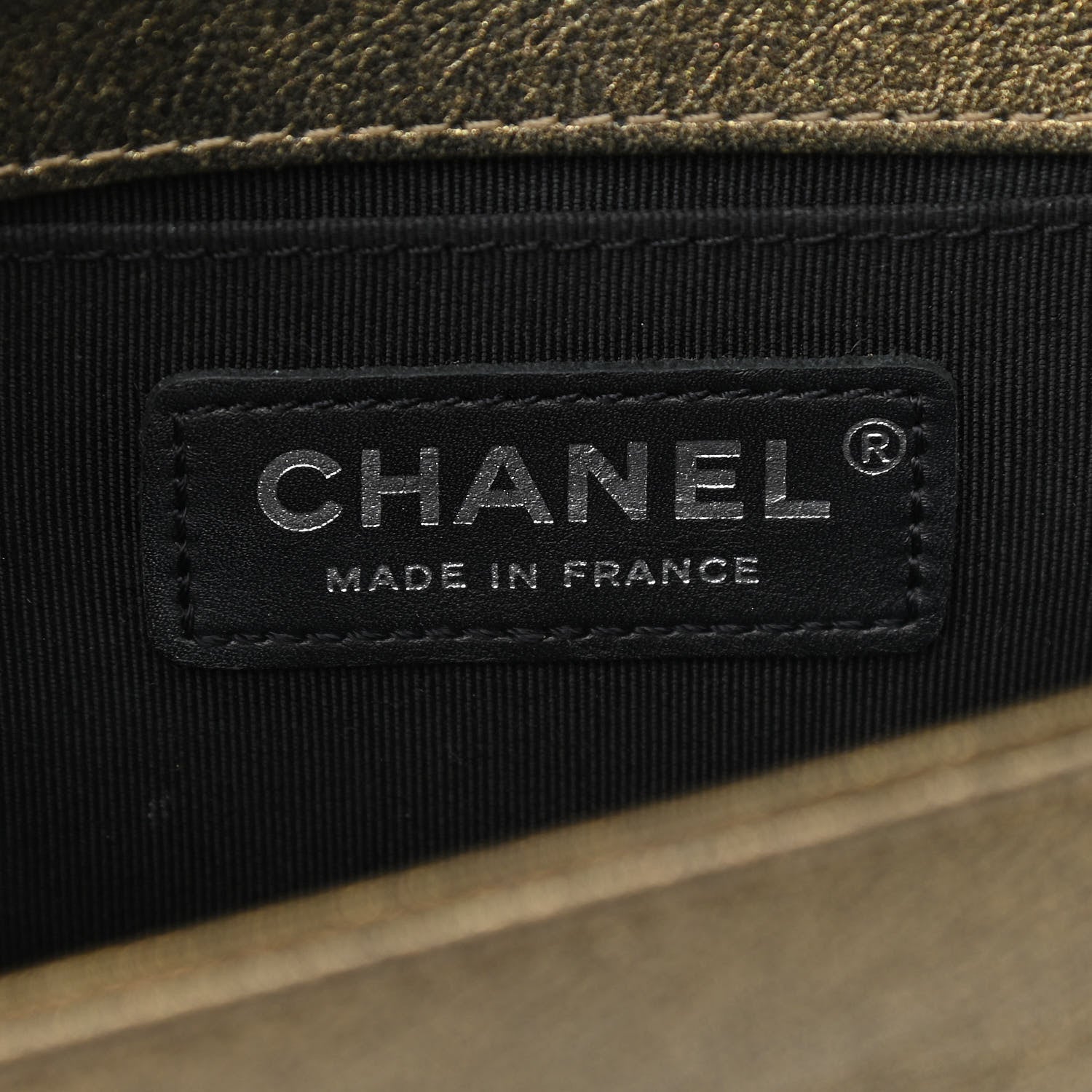 Chanel Metallic Calfskin Fur Small Boy Flap Gold 6 of 10