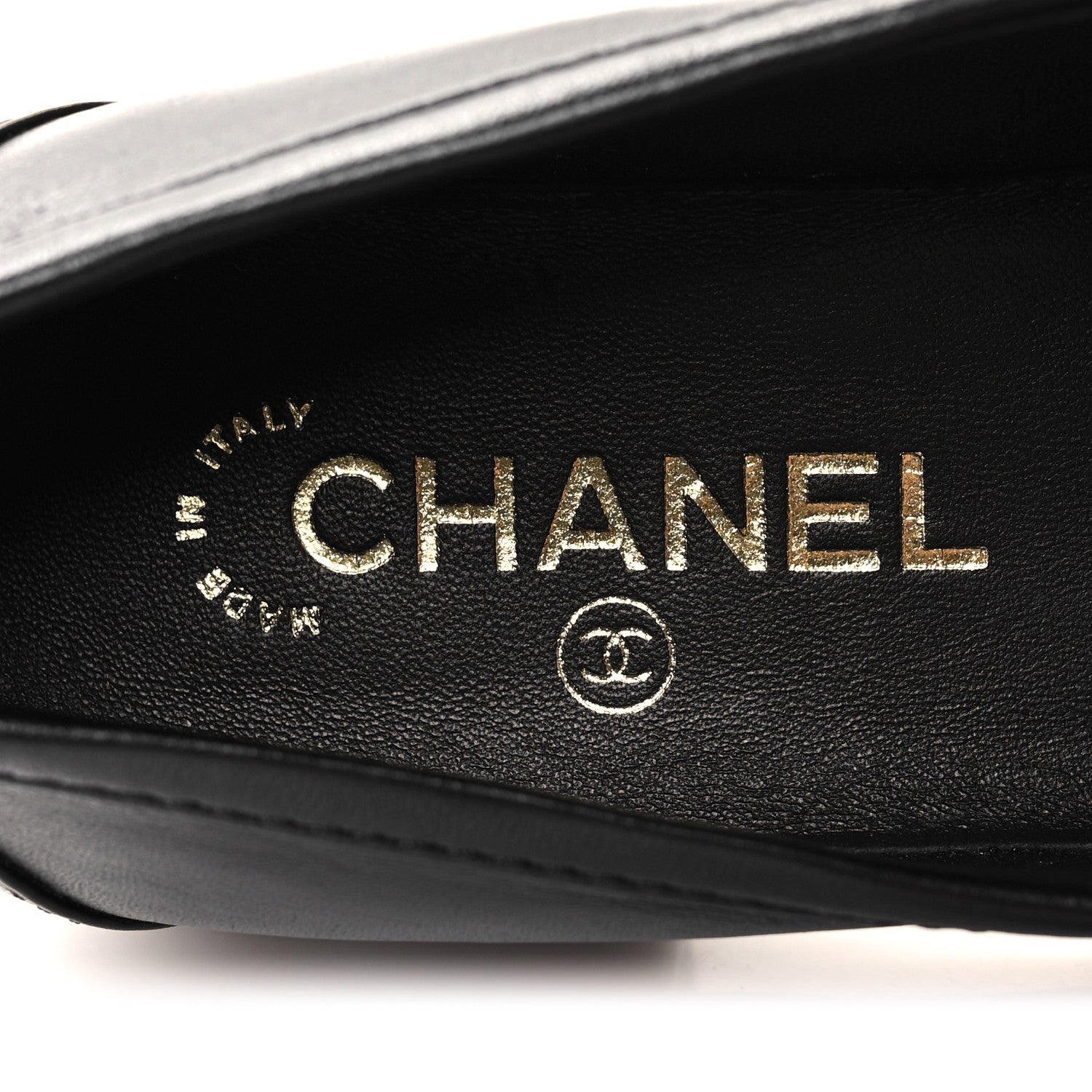 Chanel Lambskin Quilted CC Turnlock Loafers 38.5 Black 8 of 10