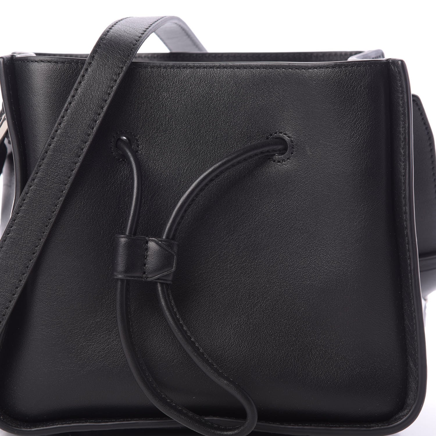 3.1 Phillip Lim Smooth Calfskin Mini Soleil Bucket Bag Black 8 of 11