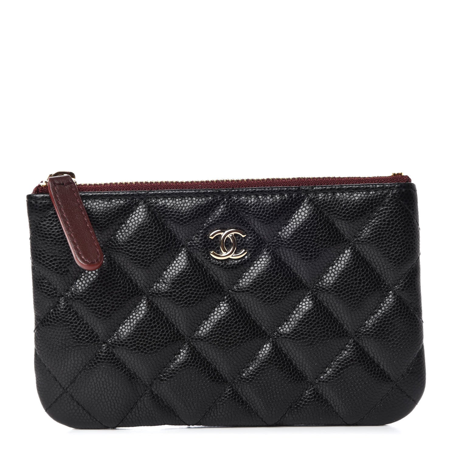 Chanel Caviar Quilted Small Cosmetic Case Black 1 of 10