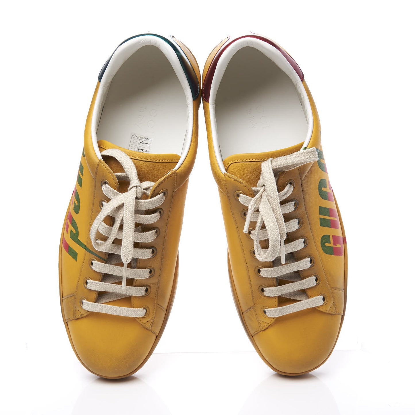 Distressed Calfskin Mens Ace Blade Sneakers 8 Crop