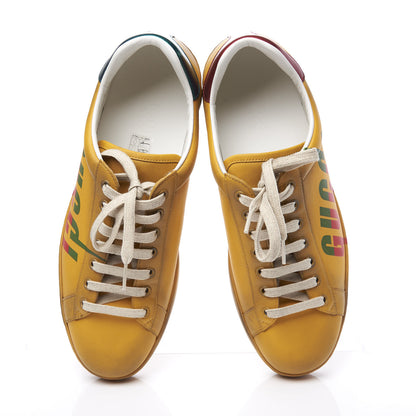 Gucci Distressed Calfskin Mens Ace Blade Sneakers 8 Crop 5 of 11
