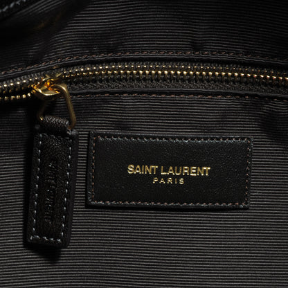 Saint Laurent Grain de Poudre Textured Leather North/South Medium Museum Tote Brown 5 of 7