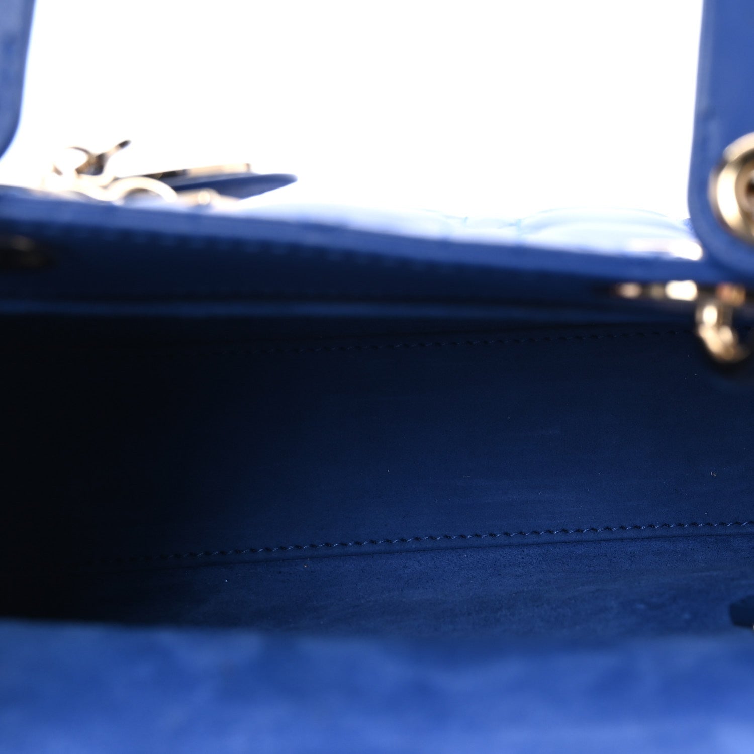 Christian Dior Lambskin Cannage Small My ABCDior Lady Dior Blue 5 of 9