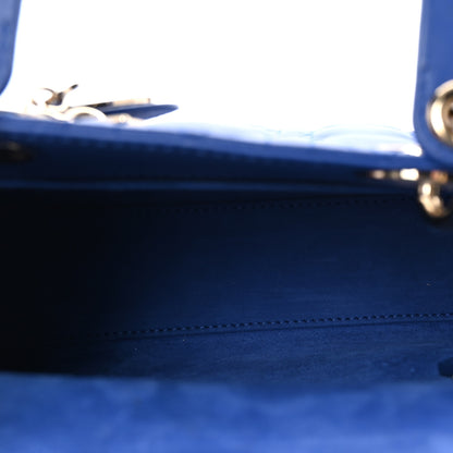 Christian Dior Lambskin Cannage Small My ABCDior Lady Dior Blue 5 of 9