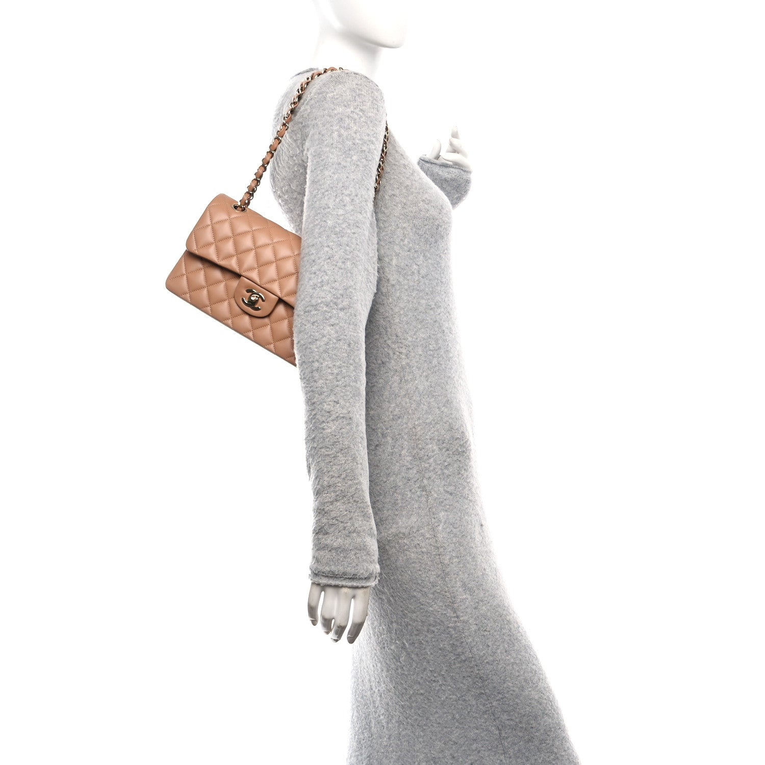 Chanel Lambskin Quilted Small Double Flap Brown 2 of 11