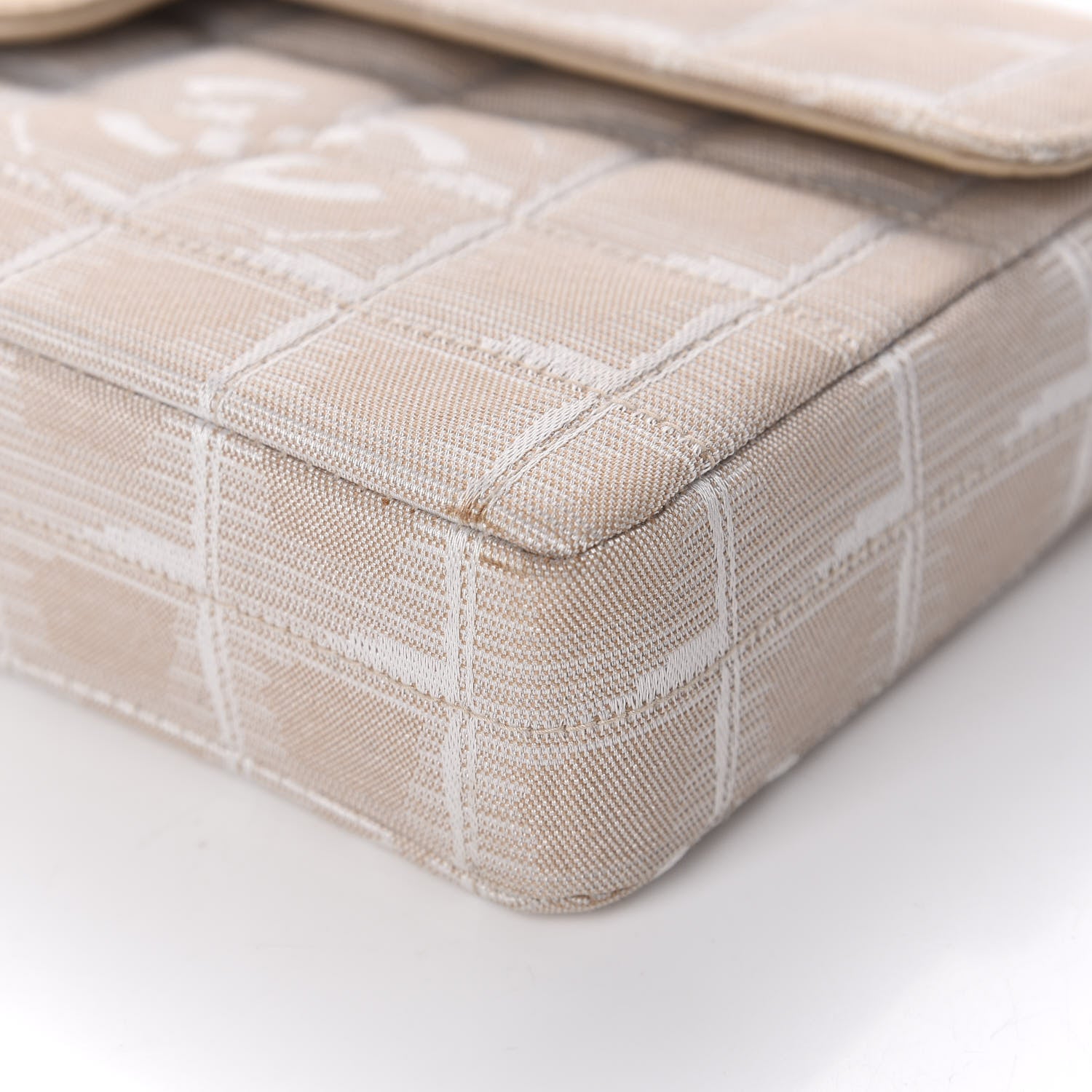 Chanel Nylon Travel East West Flap Beige 12 of 13