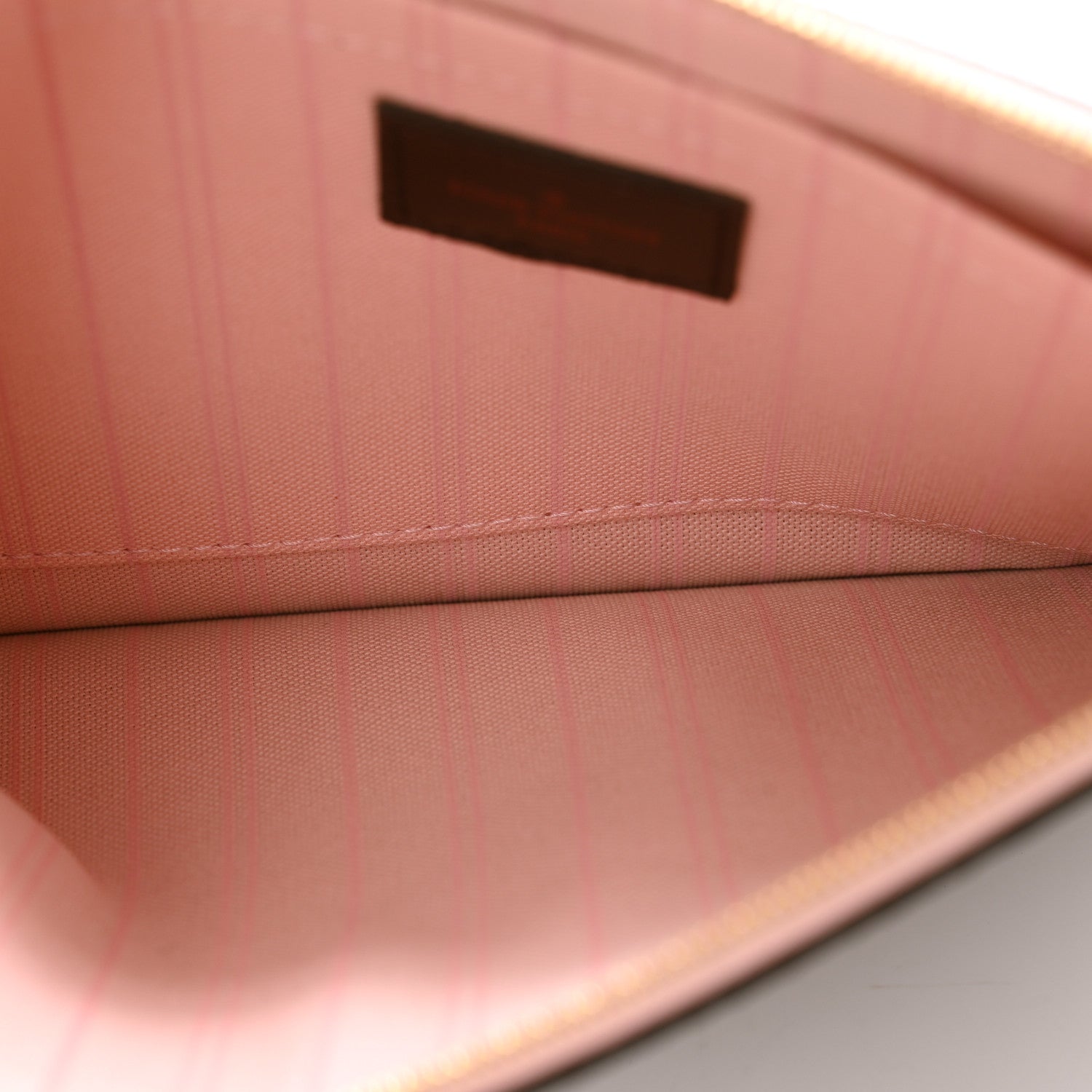 Louis Vuitton Damier Ebene Neverfull MM GM Pochette Rose Ballerine 5 of 7