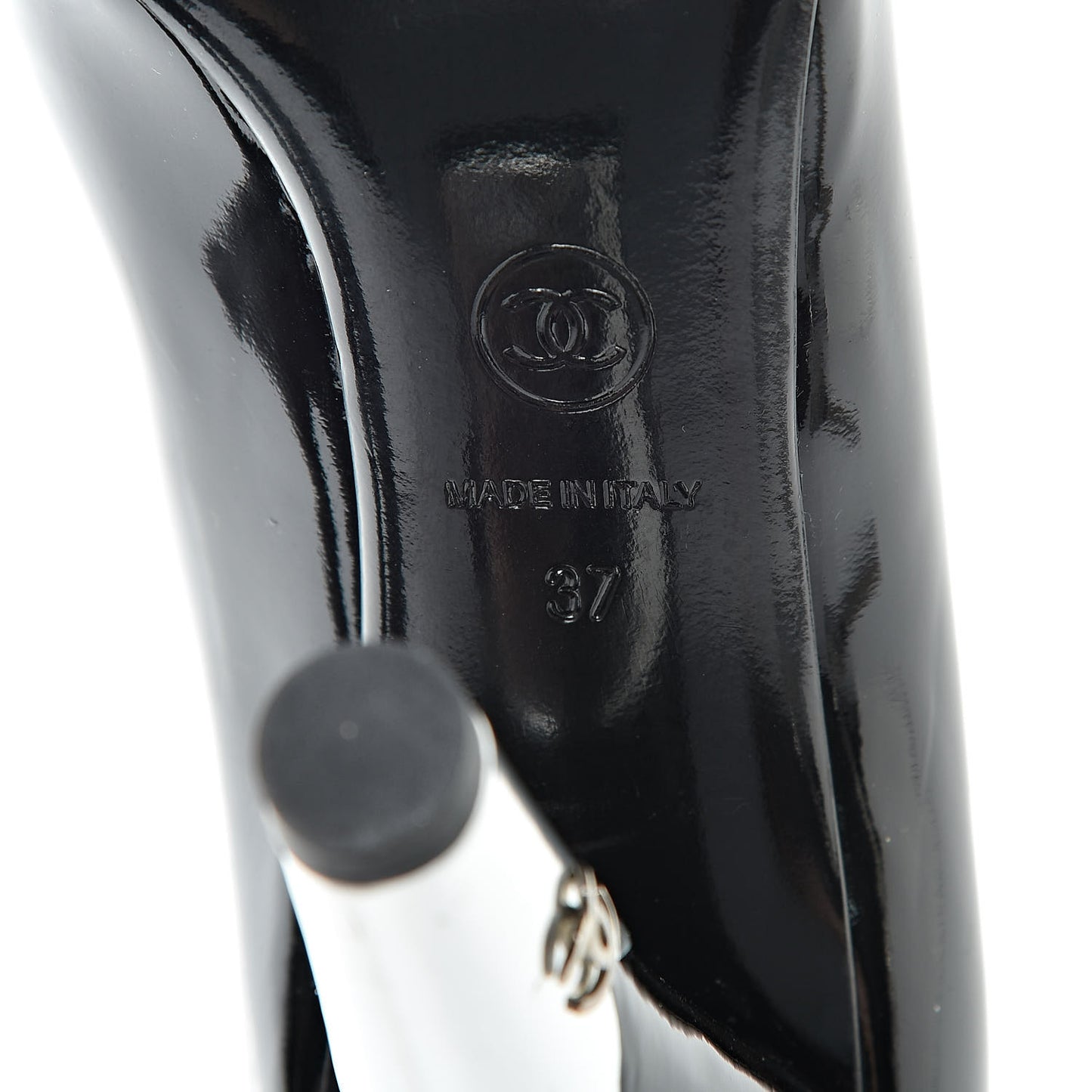 Patent Open Toe CC Pumps 37 Black