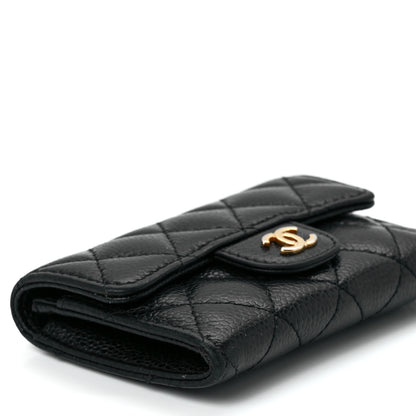 Chanel Caviar Quilted Flap Card Holder Black 11 of 12