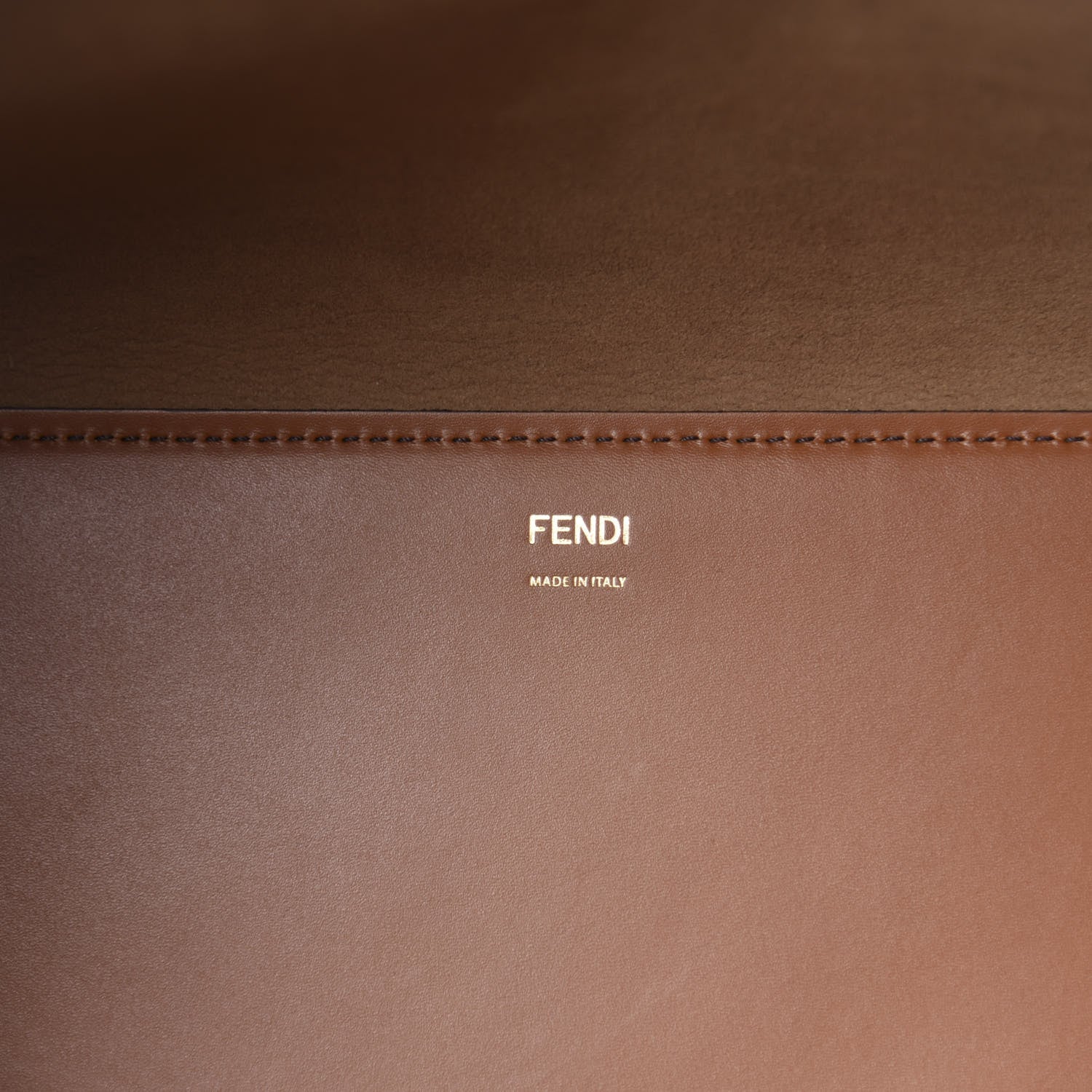 Fendi Vitello King Plexiglass Large Fendi Sunshine Shopper Tote Cuoio 8 of 9