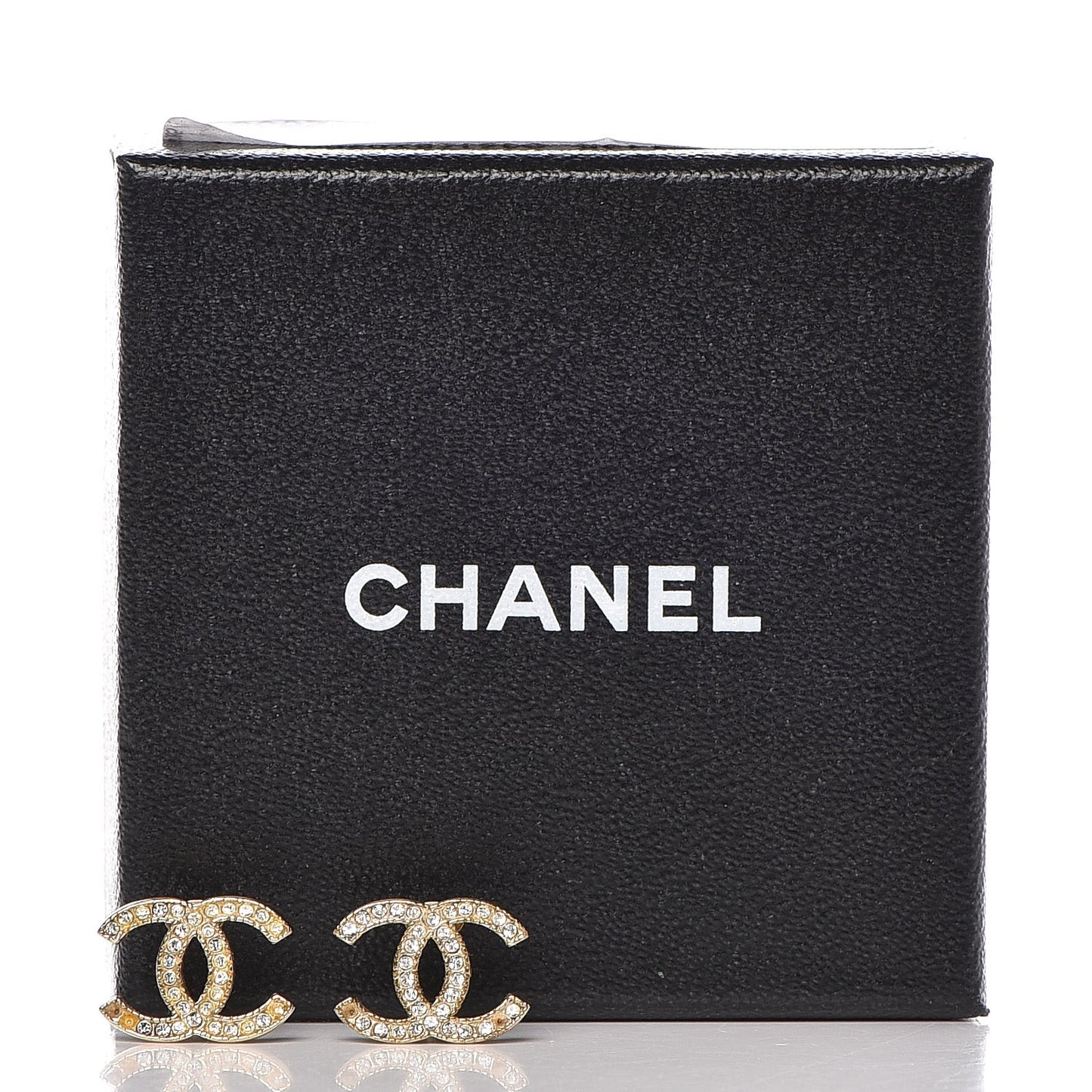 Crystal Timeless CC Earrings Gold