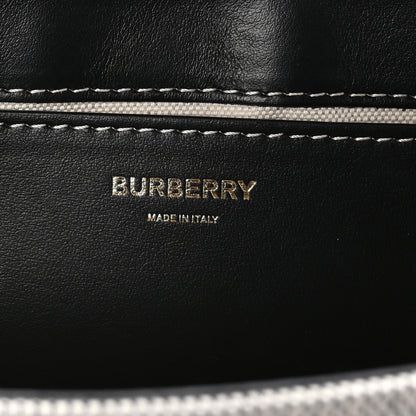 Burberry Canvas Horseferry Print Note Crossbody Bag Grey Black 6 of 10