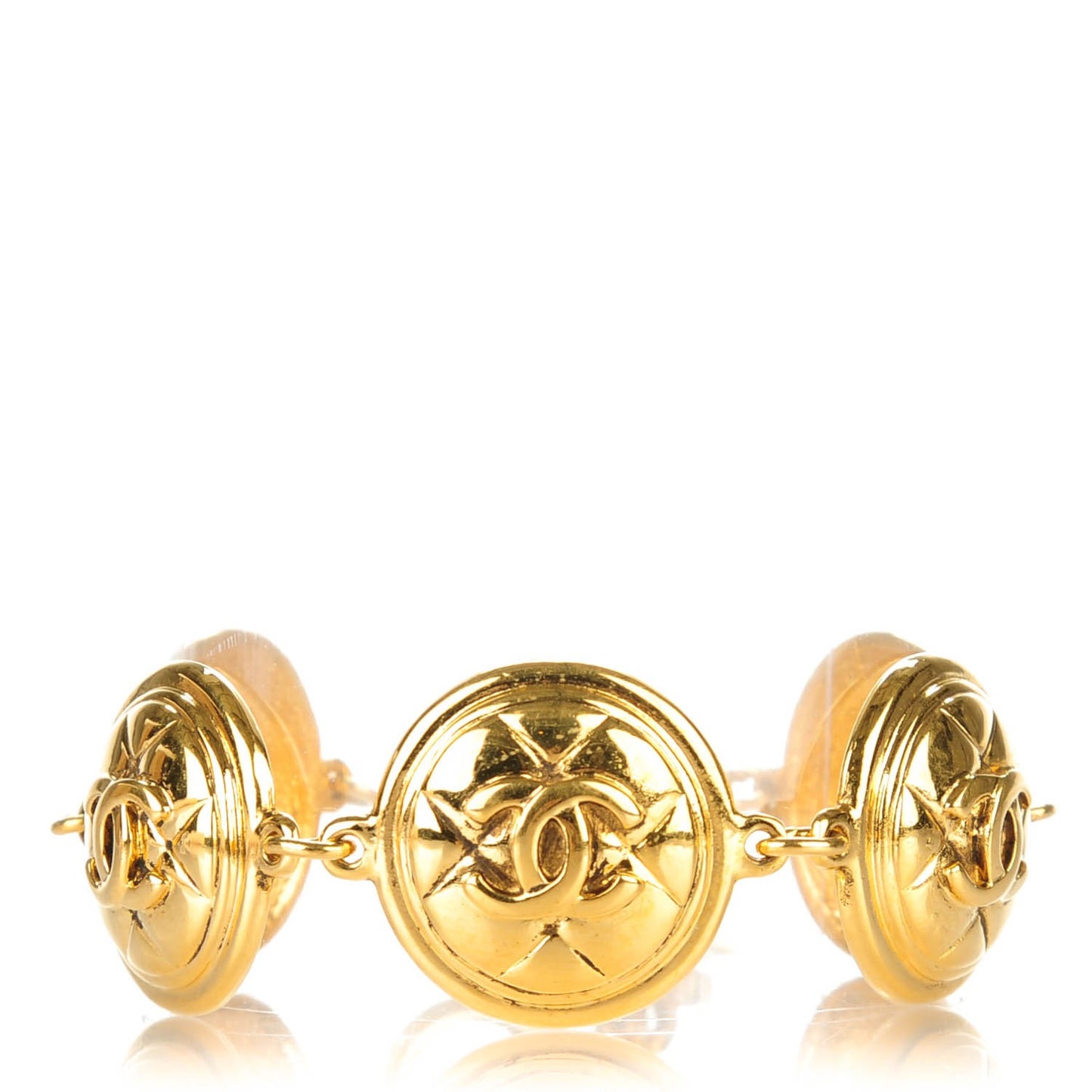 CC Medallion Bracelet Gold