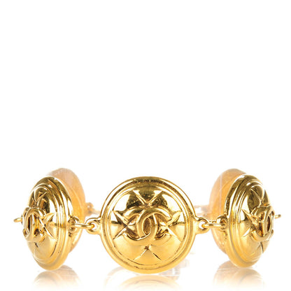 Chanel CC Medallion Bracelet Gold 1 of 4