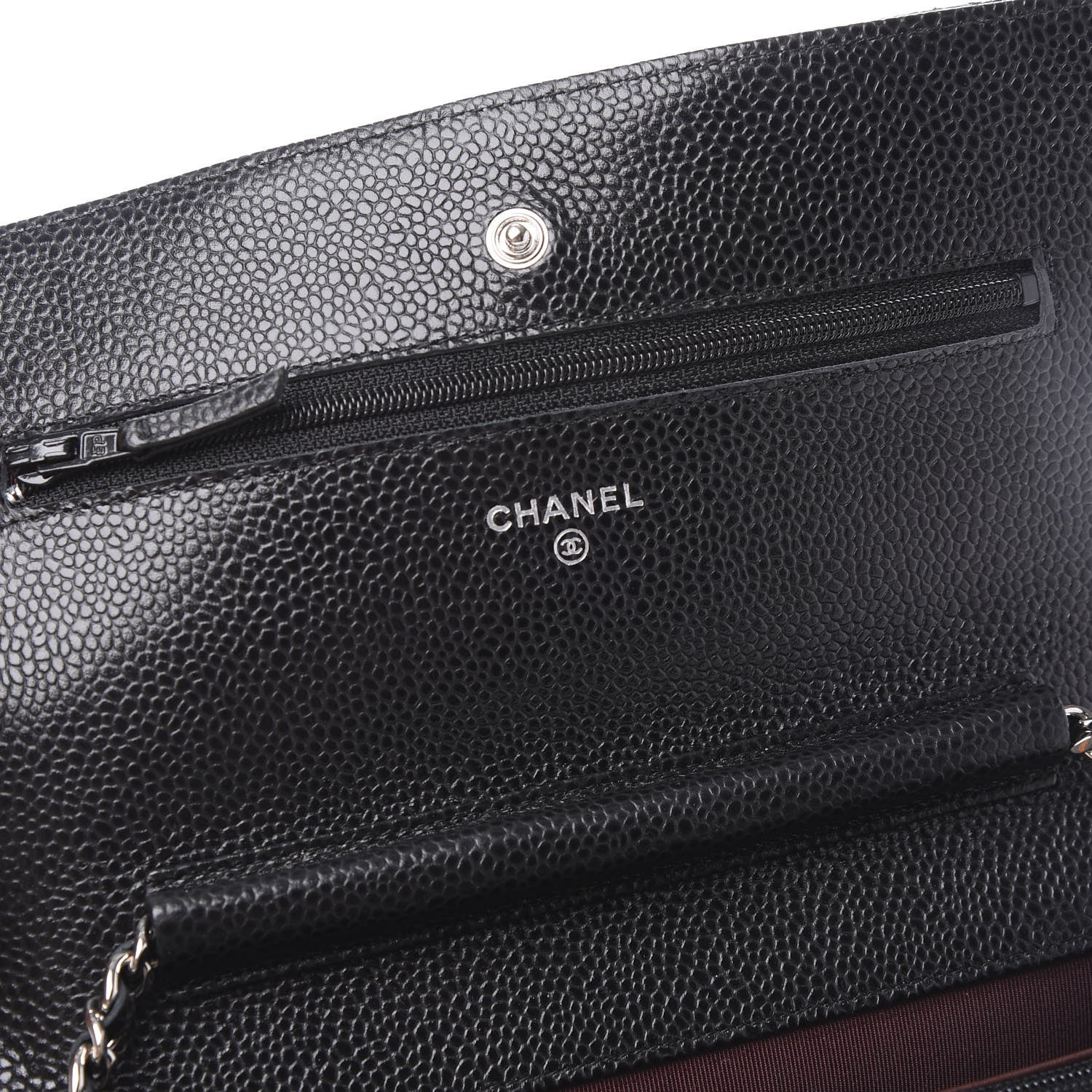 Chanel Caviar Quilted Wallet On Chain WOC Black 5 of 11