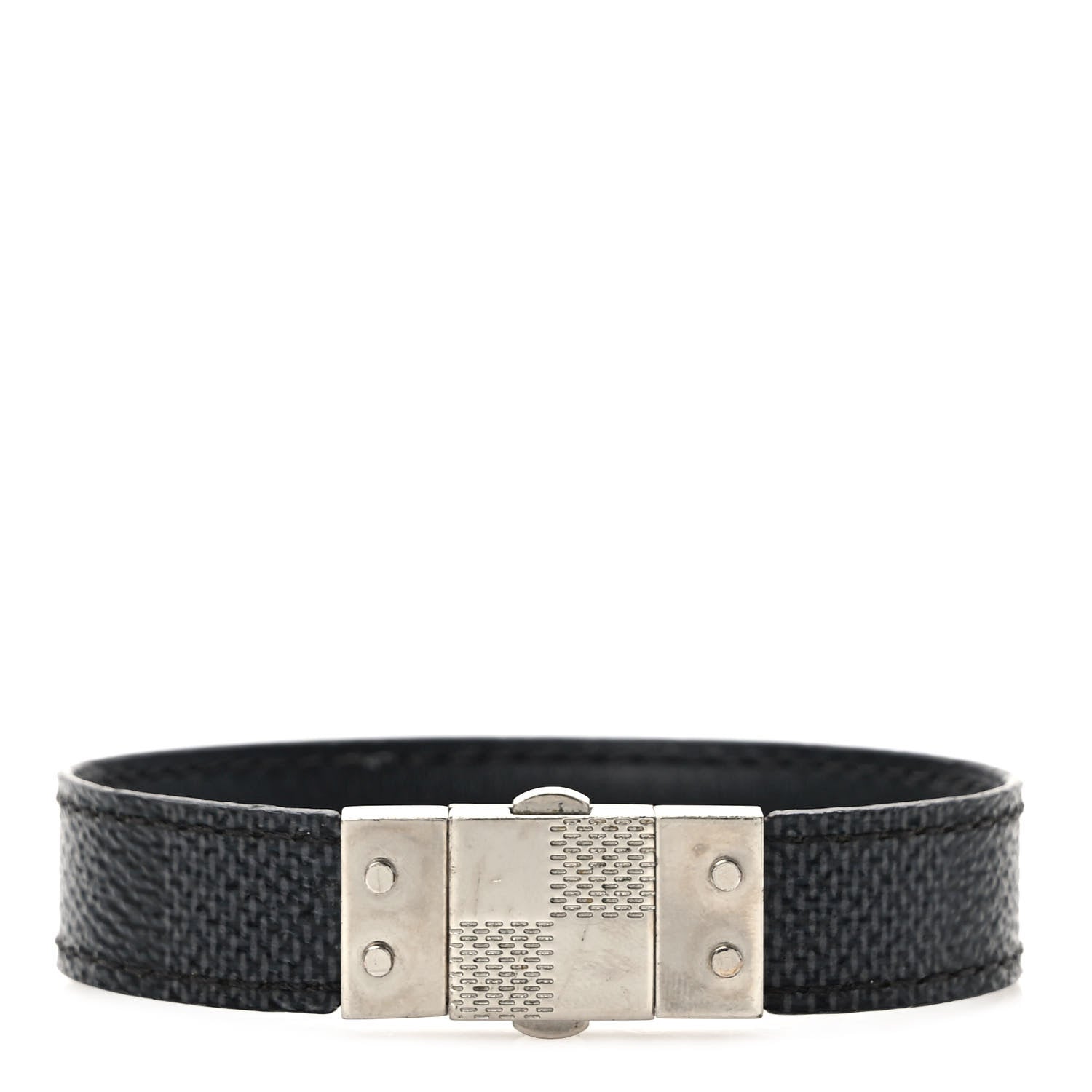 Louis Vuitton Damier Graphite Check It Reversible Bracelet 21 1 of 6