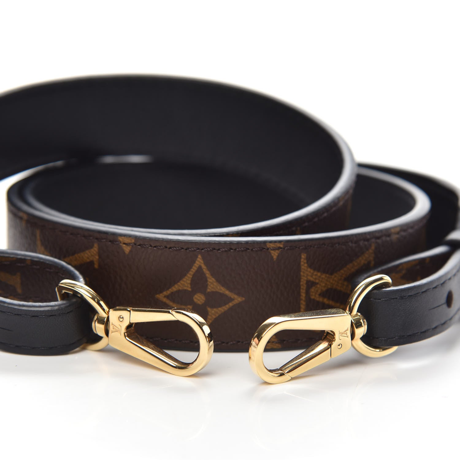 Louis Vuitton Monogram Bandouliere Shoulder Strap XL Black 3 of 5