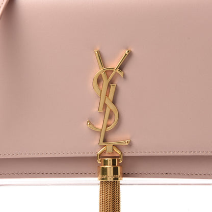 Saint Laurent Smooth Calfskin Classic Monogram Kate Tassel Chain Wallet Pale Pink 9 of 10