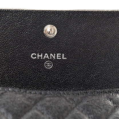 Chanel Caviar Quilted Boy Flap Card Holder Black 6 of 9