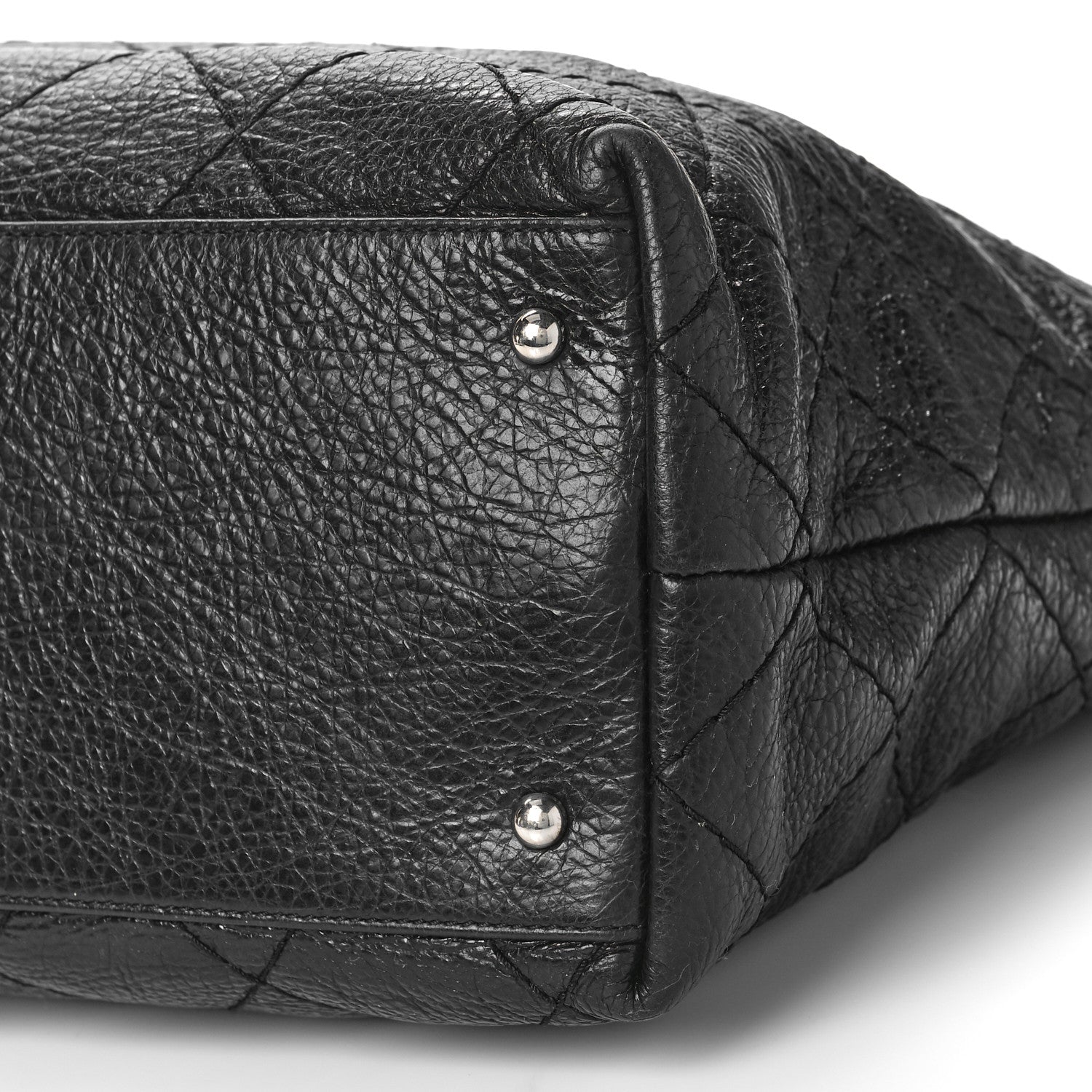 Chanel Glazed Calfskin Large On The Road Tote Black 9 of 9