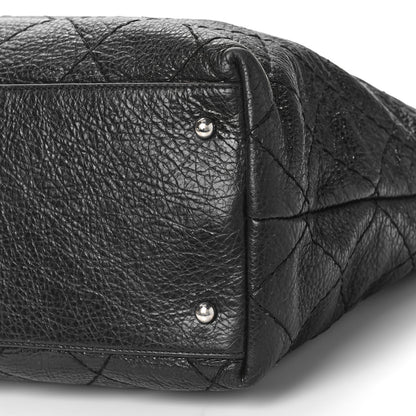 Chanel Glazed Calfskin Large On The Road Tote Black 9 of 9