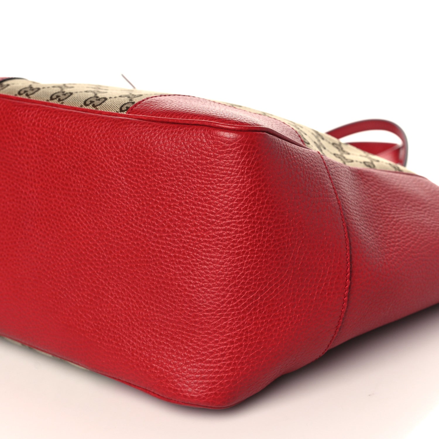 Gucci Monogram Bree Zippered Tote Beige Red 9 of 9