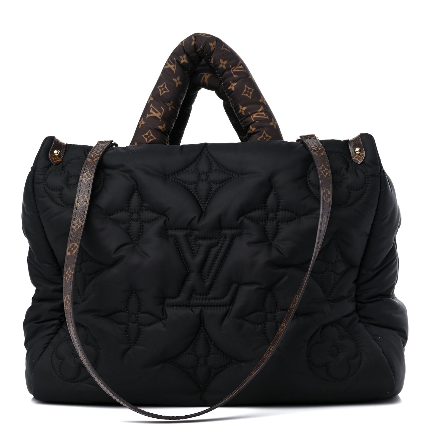 Econyl Monogram Pillow Giant Onthego MM Black