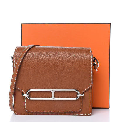 Hermes Barenia Faubourg Mini Sac Roulis Fauve 14 of 14