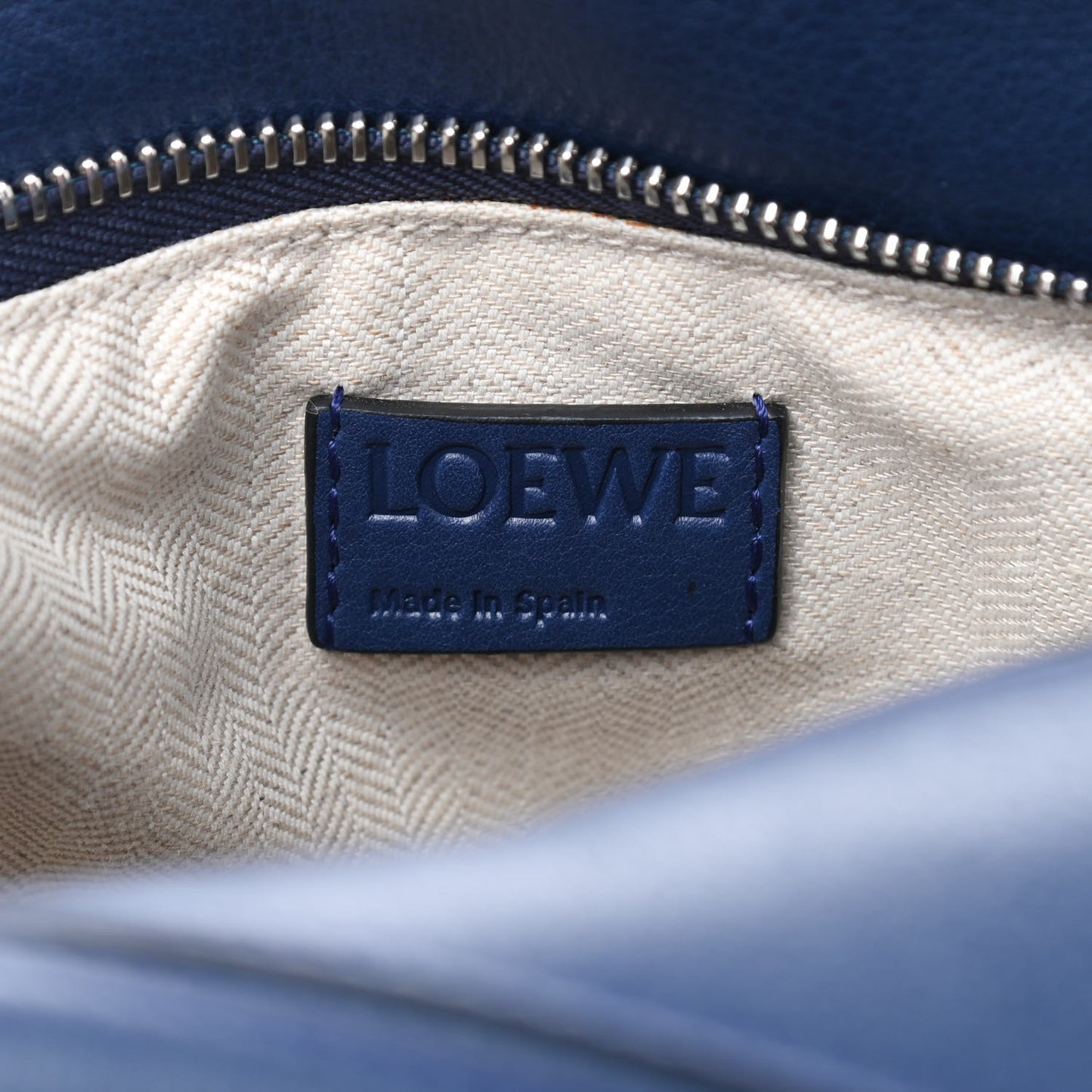 Calfskin Small Puzzle Bag Marine