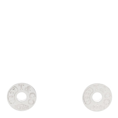 Tiffany Sterling Silver 1837 Circle Earrings 1 of 4