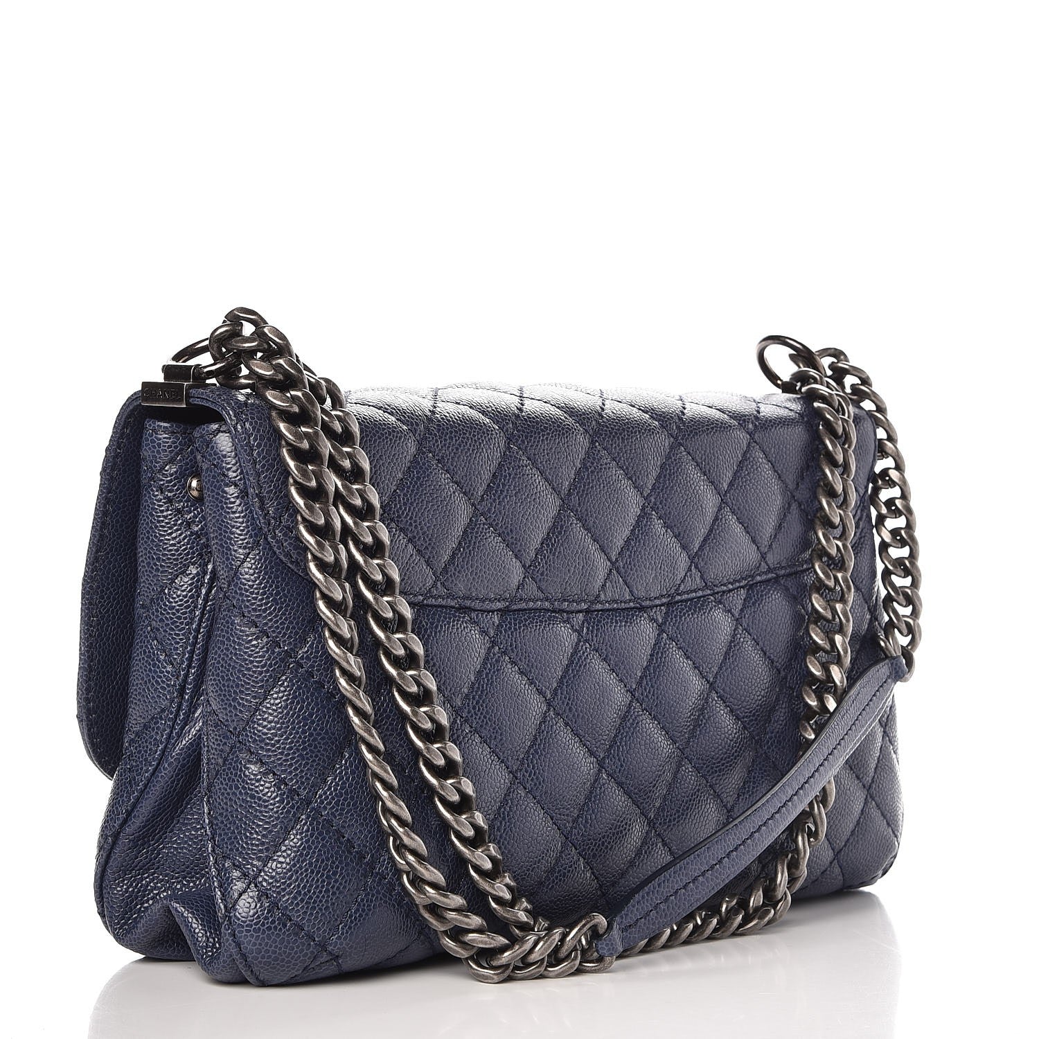 Chanel Caviar Quilted Flap Navy Blue 3 of 7