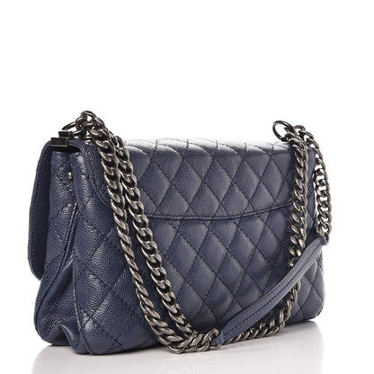 Chanel Caviar Quilted Flap Navy Blue 3 of 7