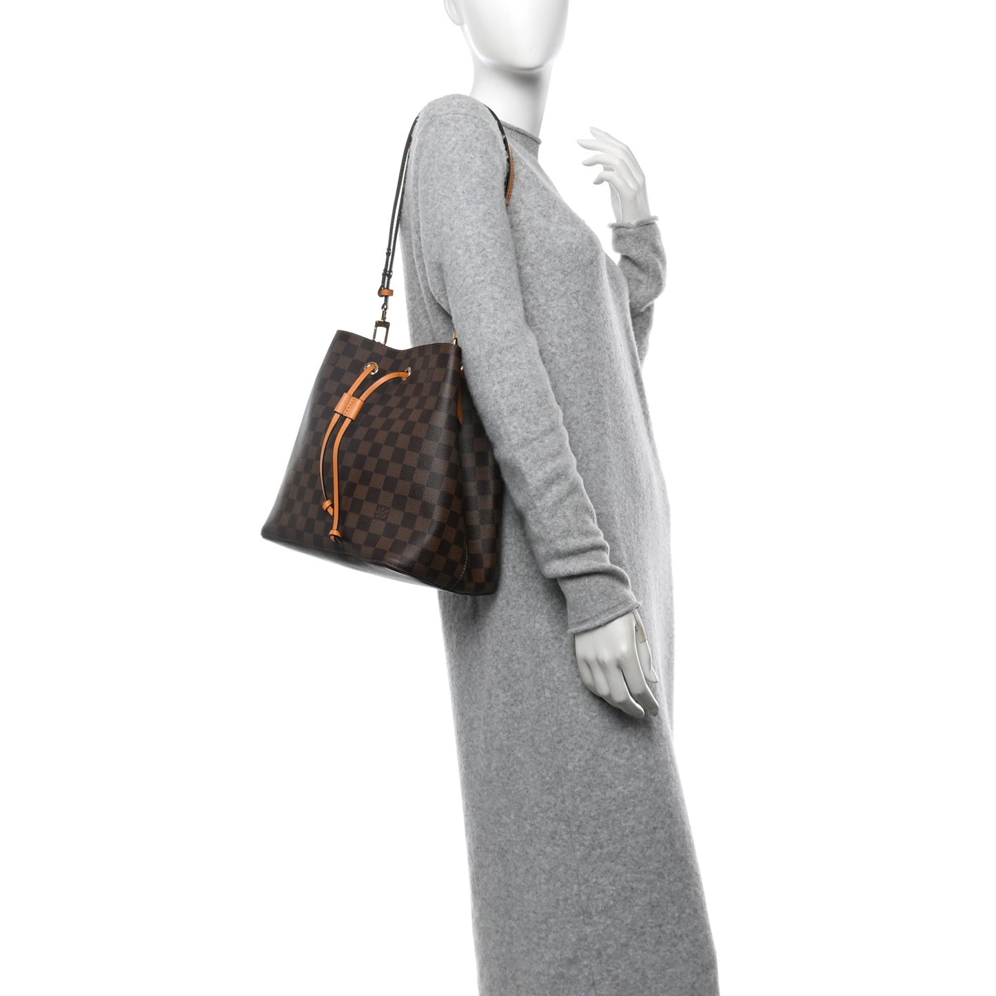 Damier Ebene Neonoe MM Safran