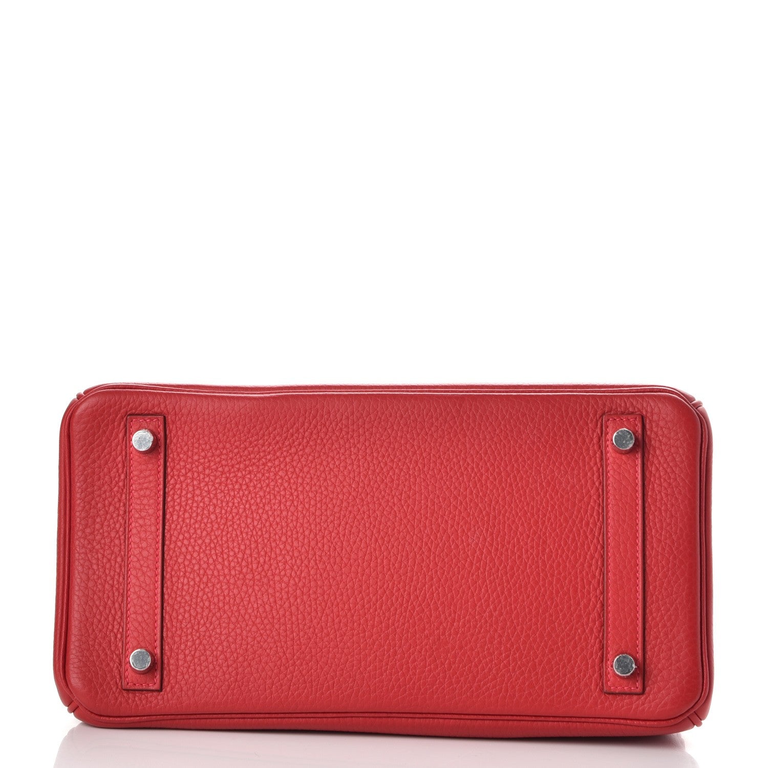 Hermes Taurillon Clemence Birkin 30 Rouge Garance 7 of 36