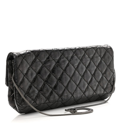 Chanel Metallic Calfskin Striped 2.55 Reissue Flap Black 3 of 10
