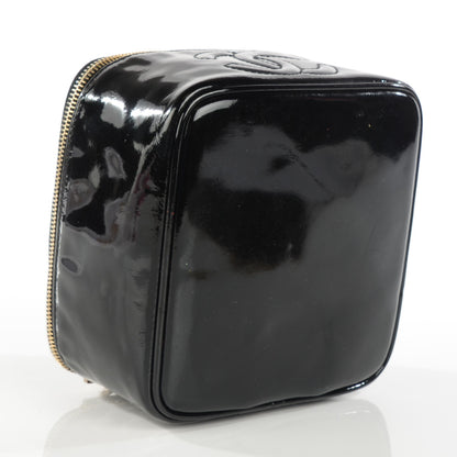 Chanel Patent Vanity Cosmetic Case Black 4 of 7