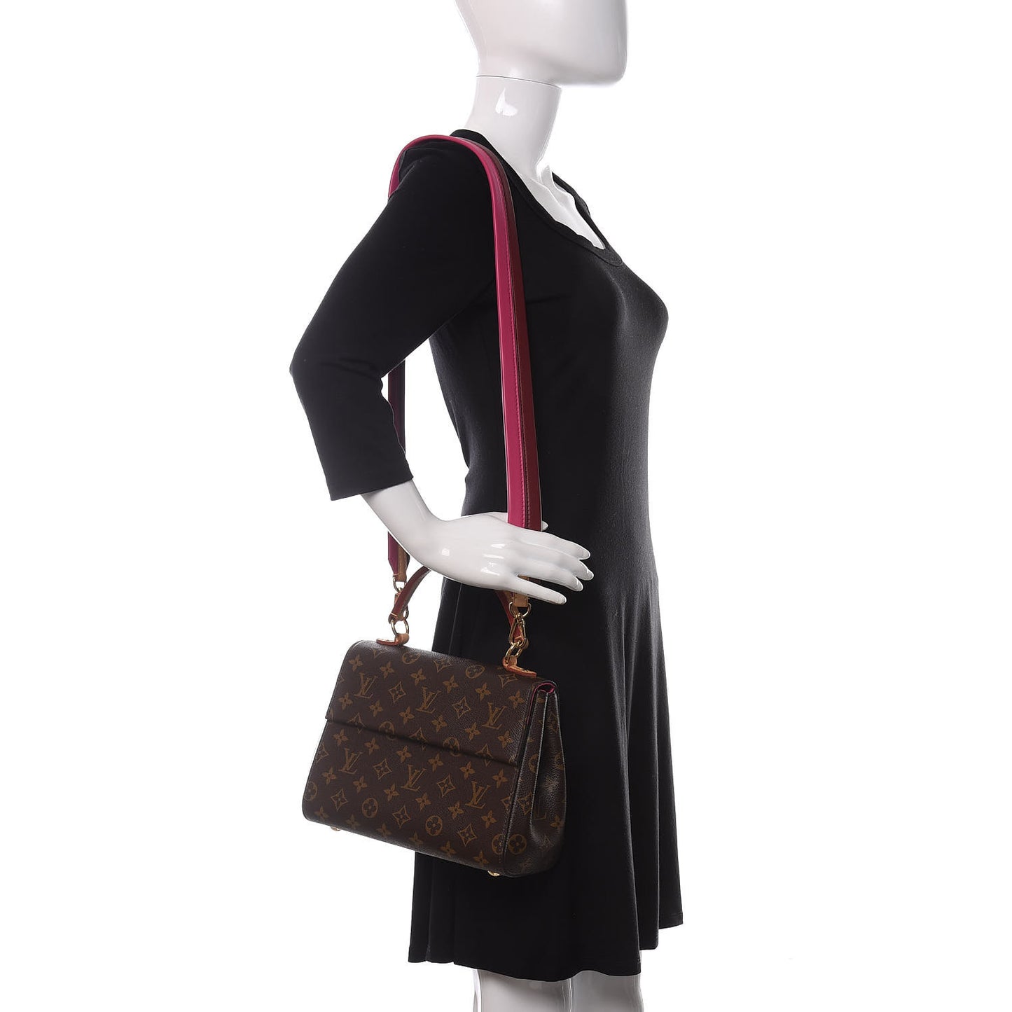 Monogram Cluny BB Bordeaux Fuchsia
