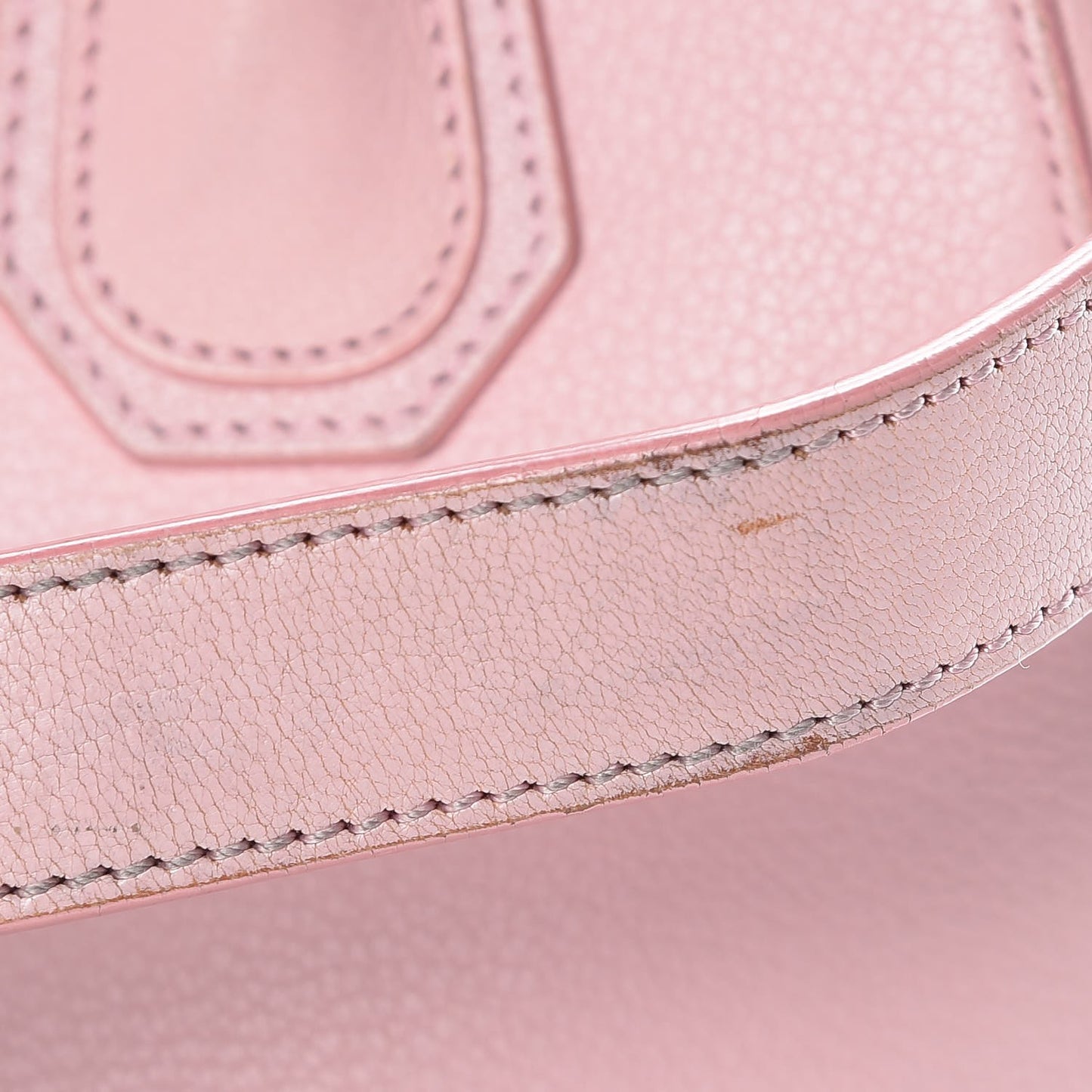 Sugar Goatskin Small Antigona Bright Pink