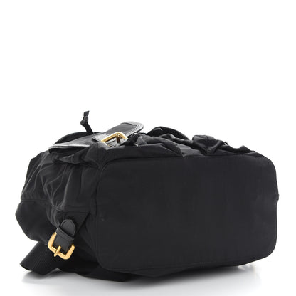 Prada Nylon Vela Saffiano Dragon Backpack Black 4 of 8