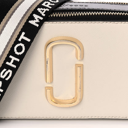 Marc Jacobs Saffiano Small Snapshot Camera Bag Cloud White Multicolor 10 of 14