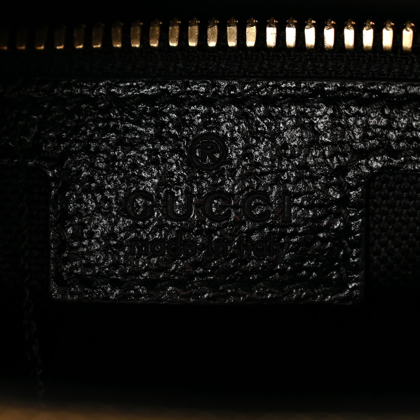 Mini Vintage GG Supreme Monogram Textured Dollar Calfskin Web Large Diana Tote Bag Black