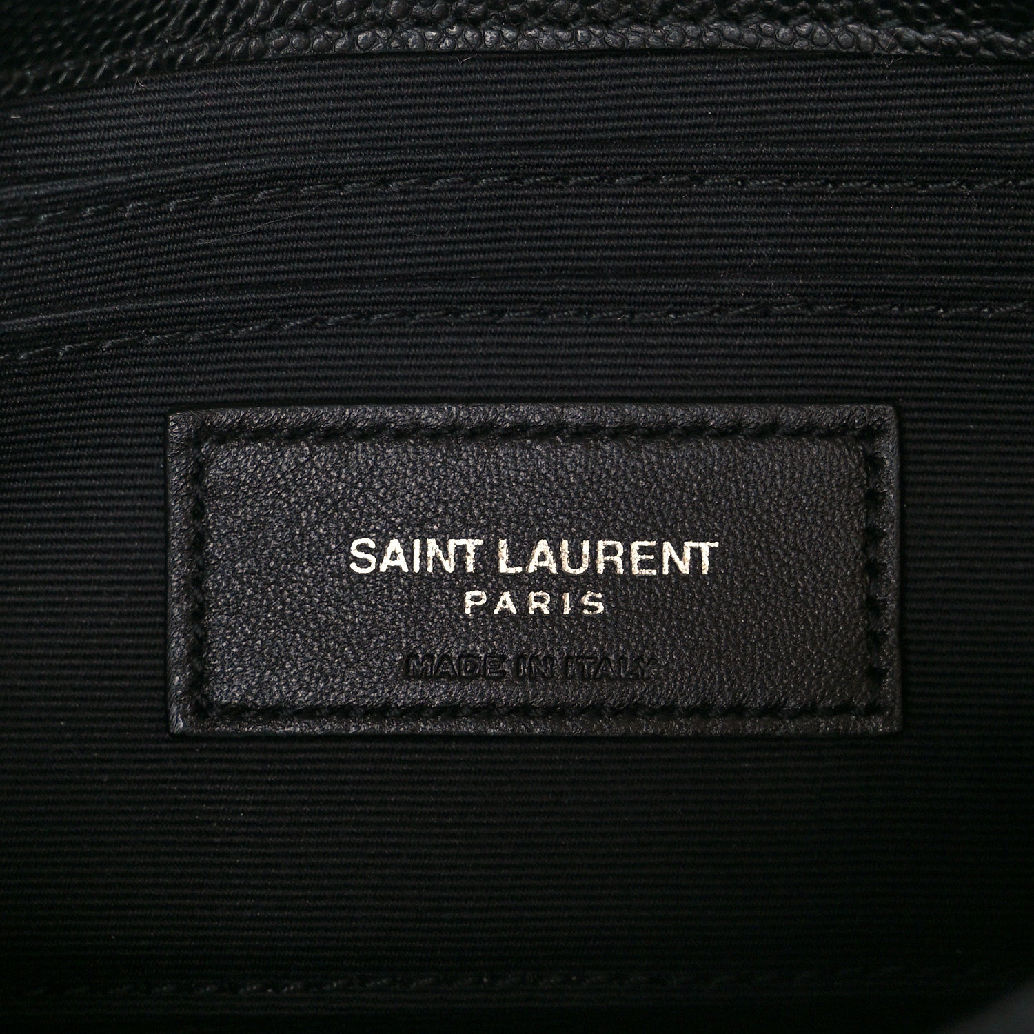 Saint Laurent Grain De Poudre Monogram Toy West Hollywood Fold-Over Bag Black 6 of 12